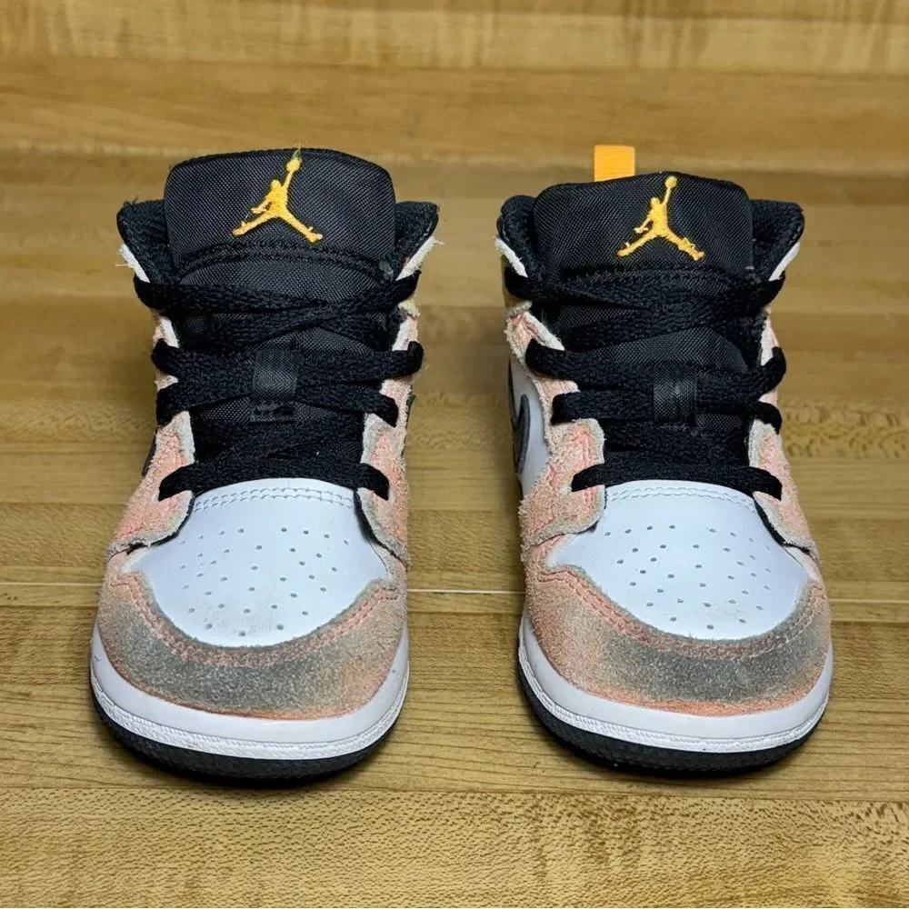 Nike Air Jordan 1 Mid SE TD TODDLER Size 7C  DX4366-800 Magic Ember Orange
